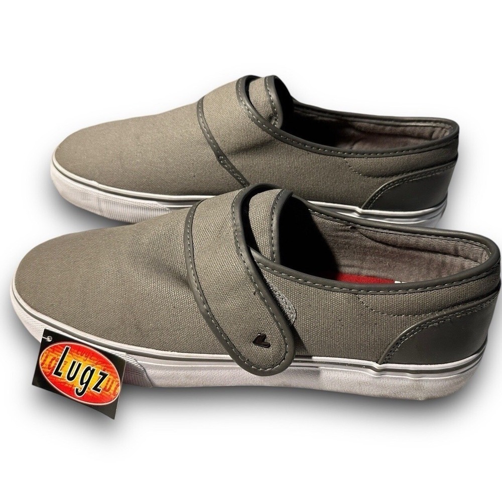 Lugz Men's Voyage SE Fashion Sneaker, Charcoal/White/Orange, 12 D US Canvas